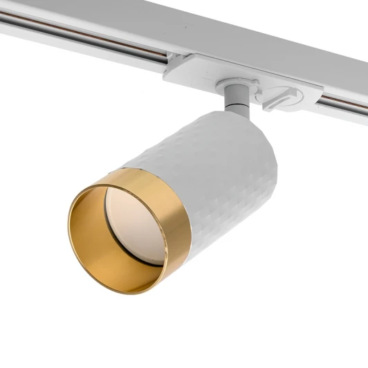 WTL-GU10/10WG Трековый светильник однофазный Wolta WTL-GU10/10WG под лампу GU10 белый / Золотой CELLA