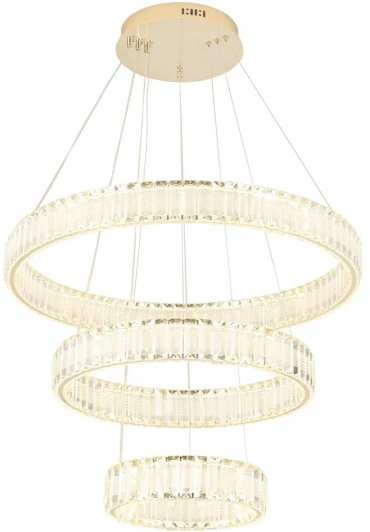 MUSIKA SP150W LED GOLD Подвесной светильник ярусный Crystal Lux MUSIKA SP150W LED GOLD (220V, на тросе)