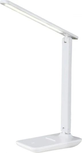 10242/1LED Настольная лампа складываемая Escada Kale 10242/1LED с подставкой для телефона 4Вт, 3000/4000/6000K, пластик, белый (220V, сенсорный выключатель)