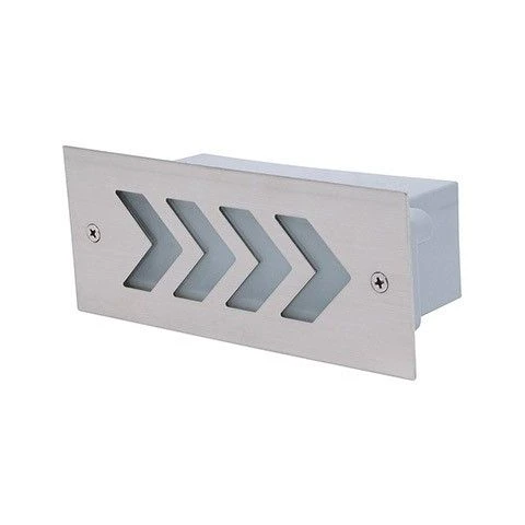 HL948L (079-017-0002) blue Светильник встраиваемый в стену уличный светодиодный Horoz Beril, 1 лампа, никель с белым