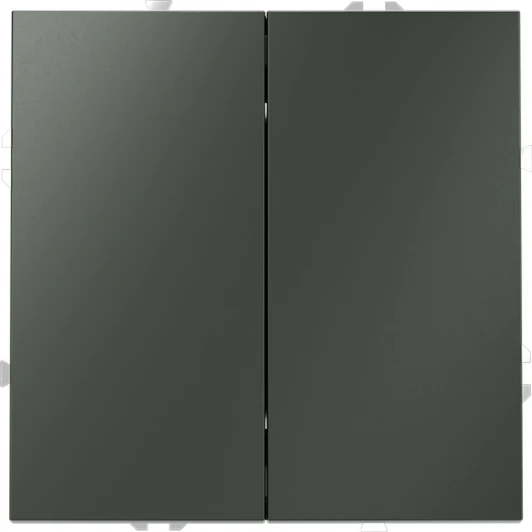 VLS020306 Проходной переключатель двухклавишный (титан) Voltum S70 VLS020306