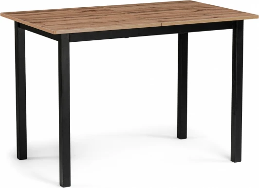 611354 Стол деревянный Woodville Аркон 110(130)х68х75 дуб вотан / черный арт.611354