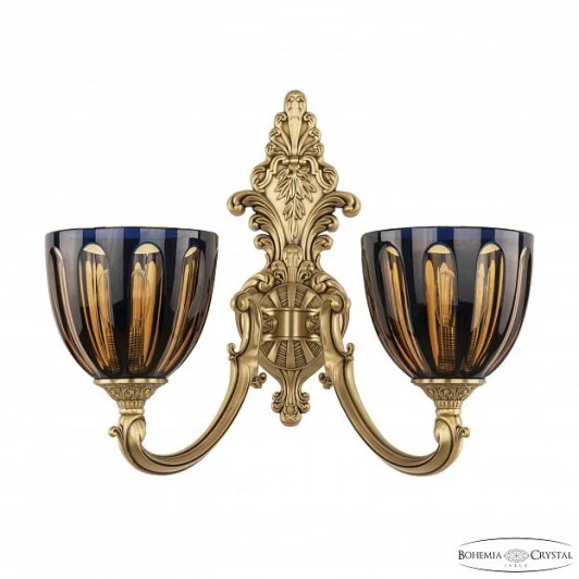 7209B15/2/175 FP P1 U Amber-Blue/H-1H Бра Bohemia 7209 7209B15/2/175 FP P1 U Amber-Blue/H-1H