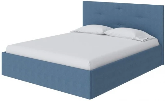 1916219 PROxSON Кровать Mono (Ткань: Рогожка Тетра Голубой) 180x200