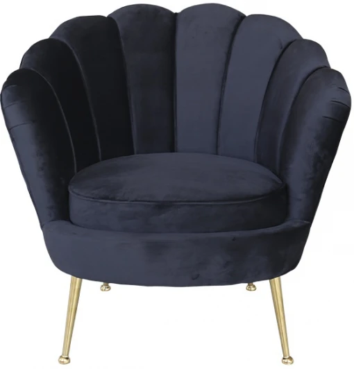 87YY-1907 BLK Кресло Garda Decor 87YY-1907 BLK (Золото/Черный)