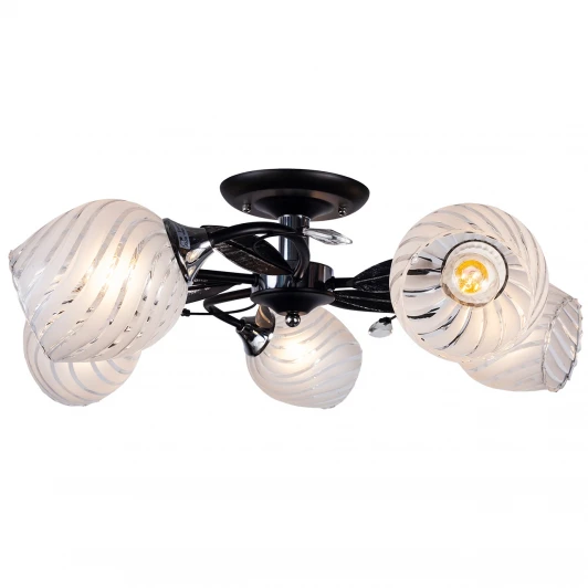 MD.0509-5-S BK+CH Потолочная люстра Imex MD.0509-5-S BK+CH