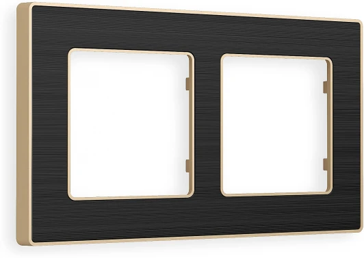 AF580542 Рамка Ambrella Volt ALFA Arctic (Черный Стекло органическое/Шампань) 2-ая AF580542