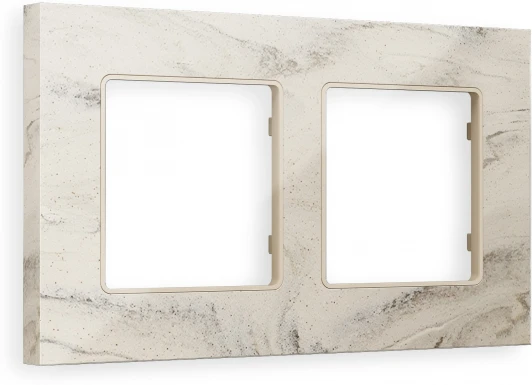 AF930602 Рамка Ambrella Volt ALFA Grand (Серо-бежевый мрамор) 2-ая AF930602