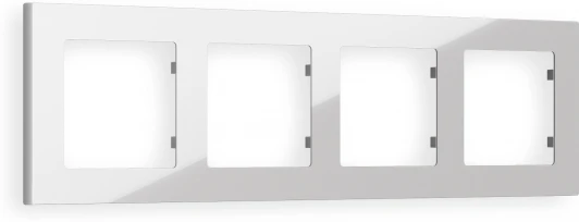 AF220404 Рамка Ambrella Volt ALFA Techno (Серебро глянец) 4-ая AF220404