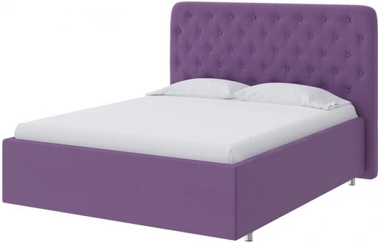 1912236 PROxSON Кровать Classic Large (Ткань: Велюр Forest 741 Светло-фиолетовый) 180x200