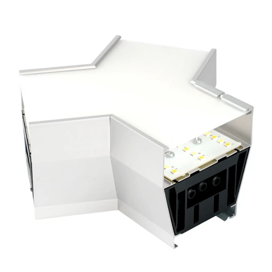 51873 Светильник коннектор 5W 550Lm 3000К-4000К-6400K Y-образный с ручным переключением режимов возмож. соедин. в линию Feron AL4036Y 51873