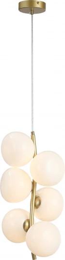 SL1519.303.06 Светильник подвесной ST Luce SL1519.303.06 Латунь/Белый G9 6*5W 4000K (220V, на проводе)