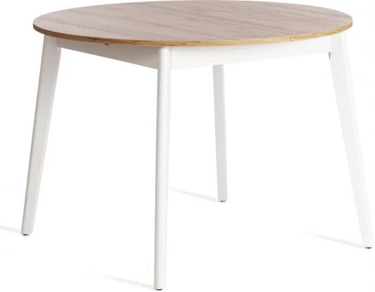 20282 Кухонный стол Tetchair SVELTO (ЛДСП,Массив березы/Белый)