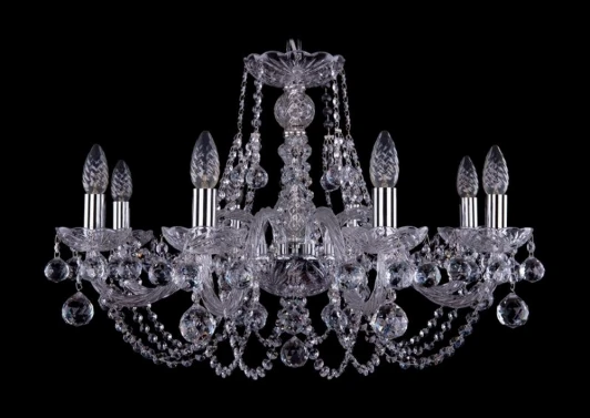 1406/8/240/Ni/Balls Подвесная люстра Bohemia 1406 1406/8/240/Ni/Balls