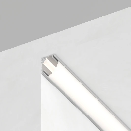 52148 Профиль для светодиодной ленты алюминиевый накладной угловой круглый 2м Feron CAB240 52148