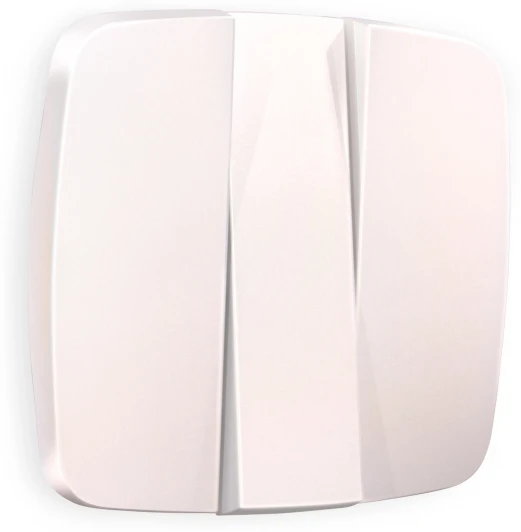 OP2050 Лицевая панель Ambrella Volt OMEGA (Жемчуг) для 3-клавишных выключателей QUANT OP2050