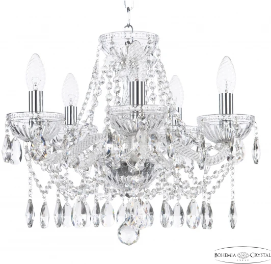 5413/5/141 Ni Clear/M-1G Подвесная люстра Bohemia 5413 5413/5/141 Ni Clear/M-1G