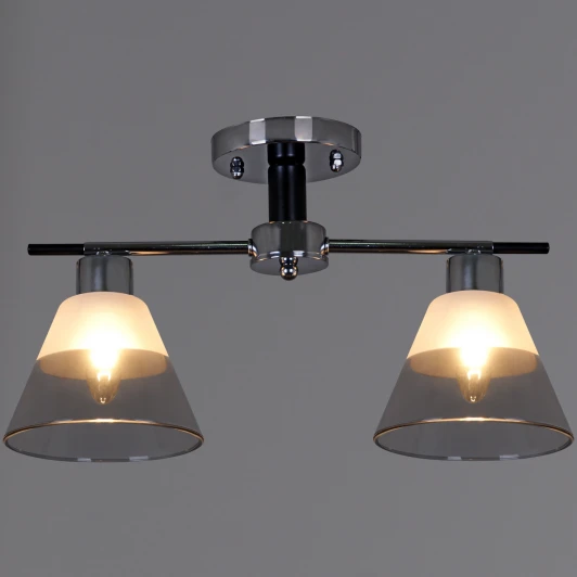 09113-3.3-02 CR+BK Потолочная люстра на штанге Reluce 09113-3.3-02 CR+BK