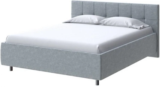 2013353 PROxSON Кровать Diamo без основания (Ткань: Велюр Gratta 3 Утренний туман) 120x200