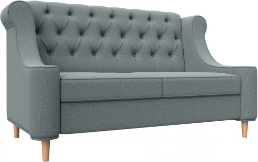 123733 Диван кухонный прямой Бронкс (Серый/Рогожка) Лига Диванов арт.123733