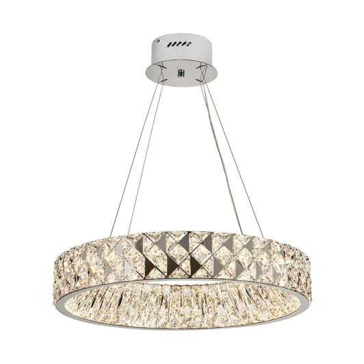 ML.335.600 CR Подвесная люстра светодиодная хрустальная с пультом с регулировкой цветовой температуры Modelux ML.335.600 CR