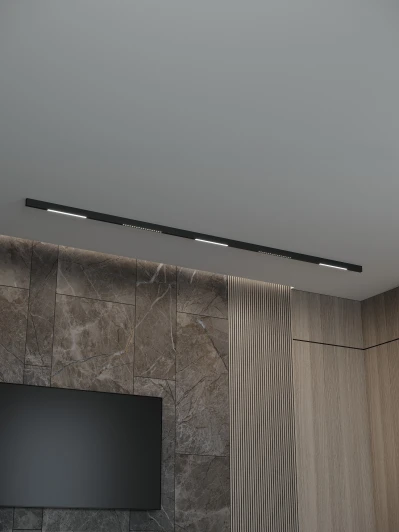 HSBL_kompl_E008_NI3B4K Трековая система в сборе магнитная накладная 48V 75W Hesby Lighting ElDeko HSBL_kompl_E008_NI3B4K