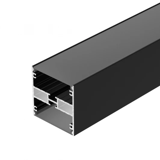 045652 Профиль LINE-5050-DUAL-2000 ANOD BLACK (Arlight, Алюминий) 045652