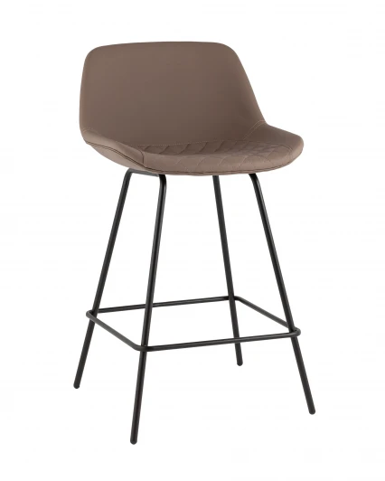 УТ000042637 Стул полубарный Деймон экокожа коричневый Stool Group УТ000042637