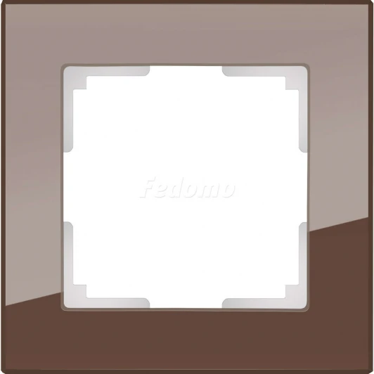 WL01-Frame-01 Рамка на 1 пост Werkel Favorit, мокко