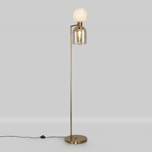 01085/2 латунь Торшер Eurosvet Tandem 01085/2 латунь (220V, выключатель)