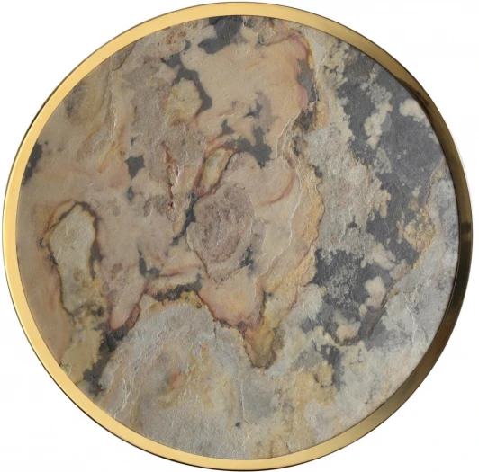 5079/40L Настенно-потолочный светильник Odeon Light Bergi 5079/40L зол/серо-бежевый/металл/натур.камень/акрил с переключ.цветов.темпер. LED 40W 3000К/4000K/6000K (220V, круглые)