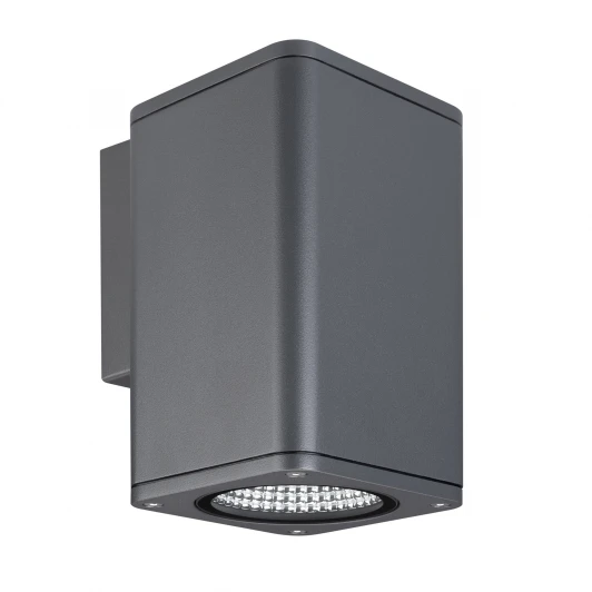 046193 Светильник уличный настенный LGD-EVO-WALL-S100x100-12W Warm3000 (GR, 44 deg, 230V) (Arlight, IP54 Металл) 046193 (LED)