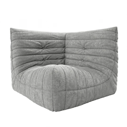 7513200 Диван Dreambag Маршмеллоу Серый Угловая секция 7513200