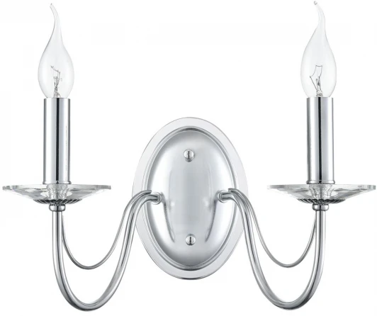 8034/2W Бра Lumion Incanto 8034/2W металл/стекло, хром/прозрачный E14 2*40W 220V (подсвечник, свеча)
