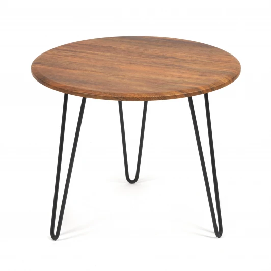 14416 Стол журнальный HURON Скания натуральная (ножки черные) (МДФ/металл)