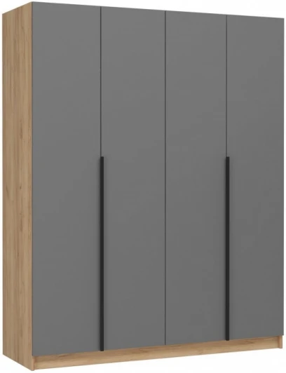 586597 Шкаф Широн 1600 (Широн 1600 графит серый / дуб крафт золото) Woodville арт.586597