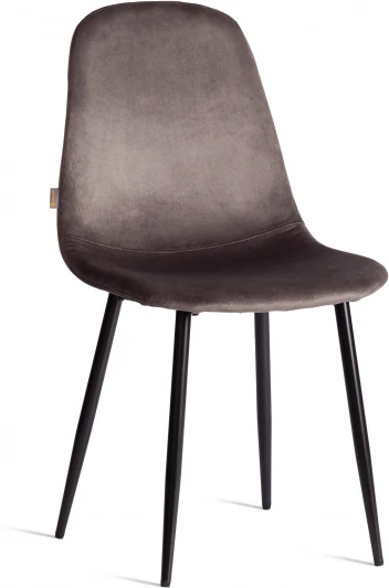 21204 Стул BREEZE (mod. JSC-58) (Велюр,Металл  /Темно-серый,Черный)