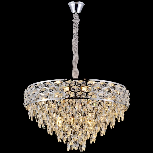 99380-0.4-600 CH Подвесная люстра хрустальная Reluce 99380-0.4-600 CH