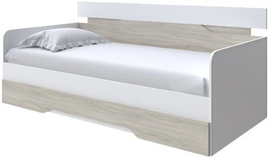 2019764 Без бренда Кровать-Софа Milton (ЛДСП Белый/Ясень Шимо светлый) 90x200