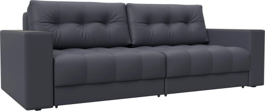 128402 Диван прямой с декором Лига-049 НПБ Лига Диванов (Экокожа) арт.128402