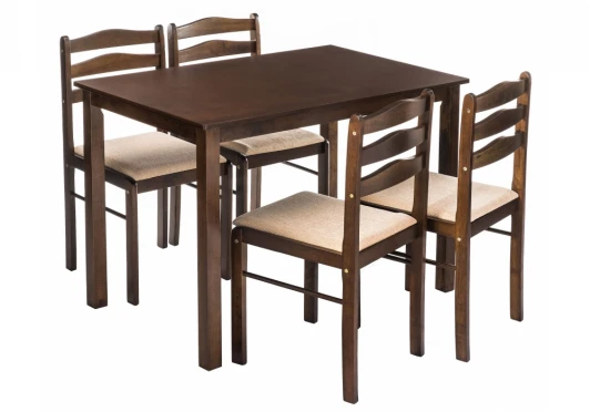 11411 Обеденная группа starter (стол и 4 стула) oak / beige
