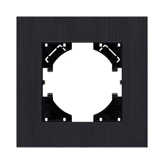 RA1BK Рамка 1-постовая черный Kollinger Reflex AL RA1BK