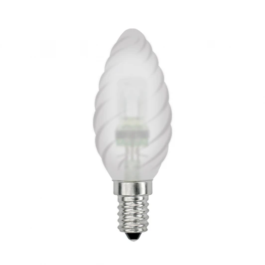 HCL-28/FR/E14 candle twisted Лампочка галогенная свеча прозрачная E14 28W Uniel HCL-28/FR/E14 candle twisted