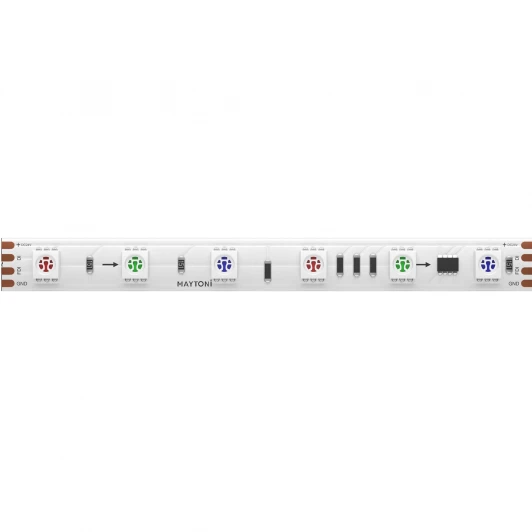 201246 Светодиодная лента 24В 5050 14,4Вт/м RGB 5м Maytoni SPI светодиодная лента 201246
