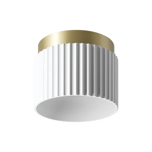 WSL-GX53/19WG Точечный светильник накладной Wolta WSL-GX53/19WG под лампу GX53 Белый / Золотой MUSE