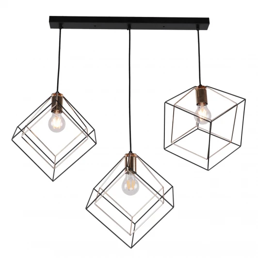 MD.0830-3-P BK+FGD Подвесной светильник Imex MD.0830-3-P BK+FGD