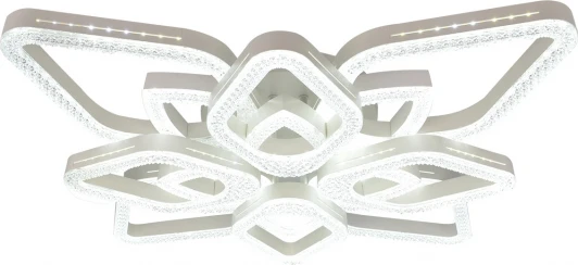 10280/8LED Потолочная люстра светодиодная с таймером Escada Sedna 10280/8LED 150Вт, с ПДУ, металл/акрил, белый (220V)