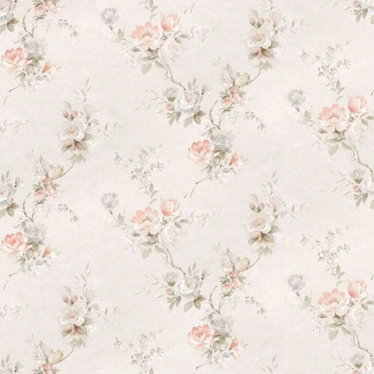 44603 Обои виниловые Zambaiti Satin Flowers III 44603 10,05 x 0,53 м