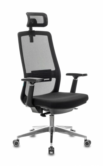 MC-915-H/B/26-B01 Кресло руководителя Бюрократ MC-915-H черный TW-01 26-B01 сетка/ткань с подголов. крестовина алюминий