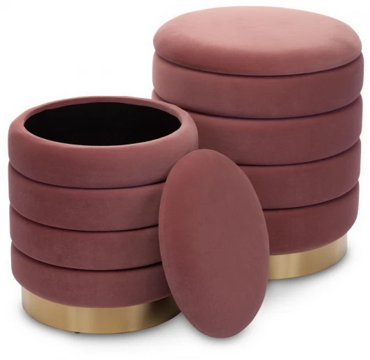 MY19A240OP(Small+big) Комплект из 2 пуфиков розовый MY iNTERNO Dallas MY19A240OP(Small+big)